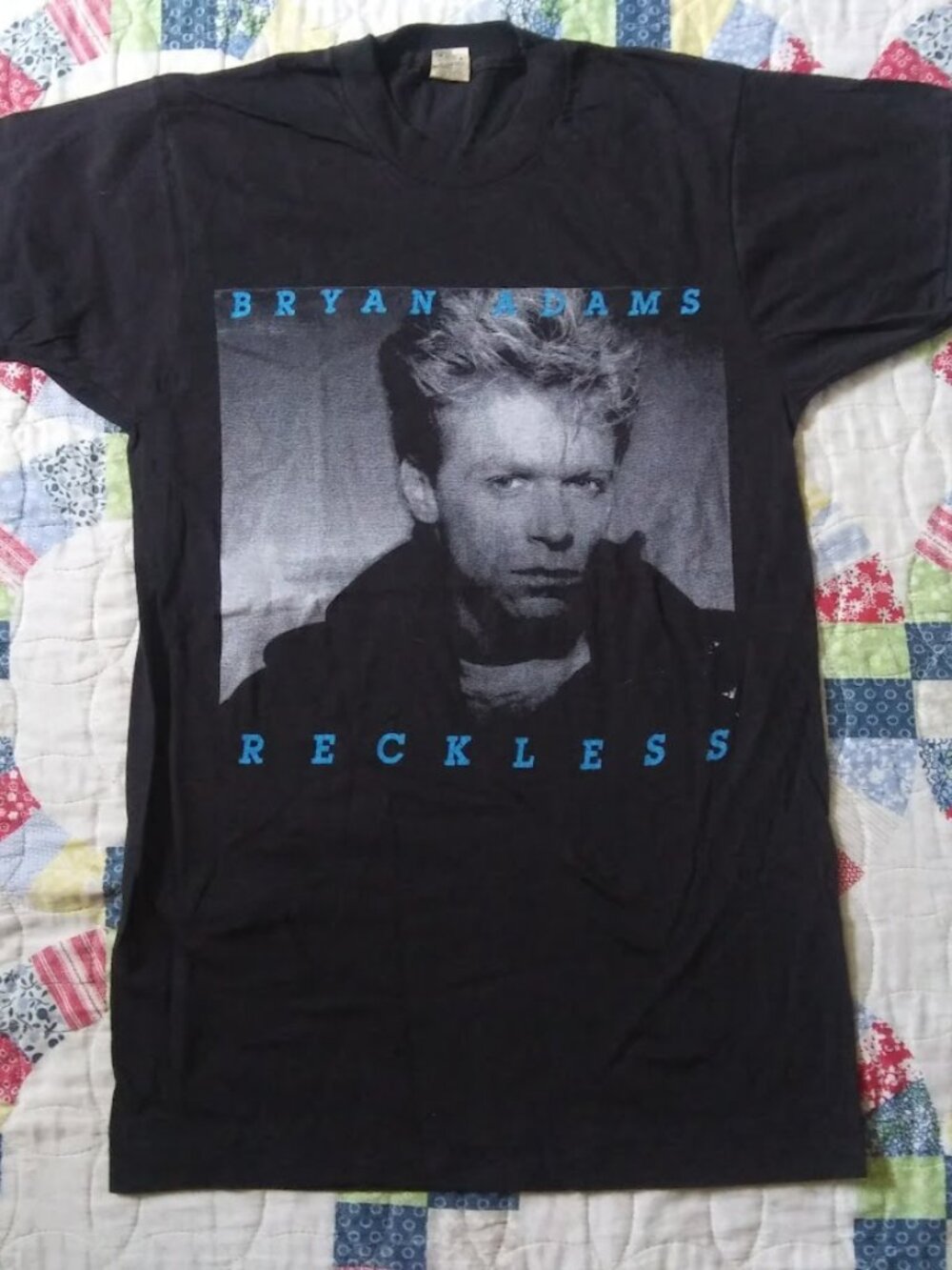 Vintage Rare Bryan Adams 1984 Reckless Tour Single Stitch Medium T-shirt